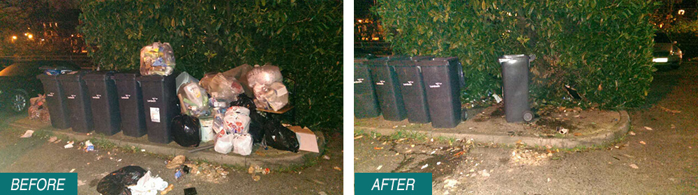 rubbish disposal SW12 Before After Photo