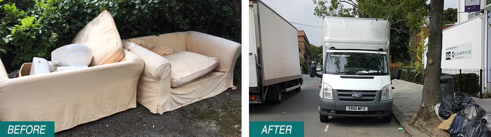 House Clearance Dulwich Before After Photo